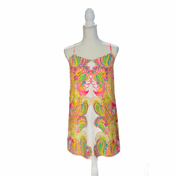 Lilly Pulitzer Dresses & Skirts - LILY PULITZER - WOMENS SILK SLIP DRESS SIZE SMALL